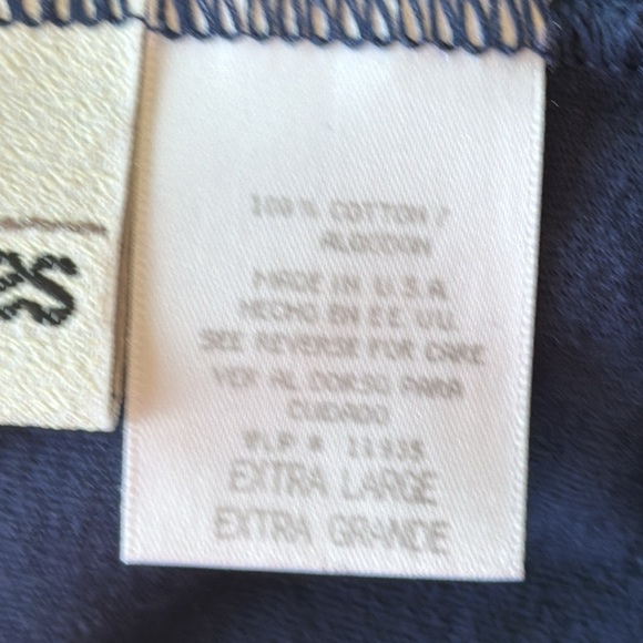 New Moves navy pull-up lounge pants, size XL - Picture 7 of 8